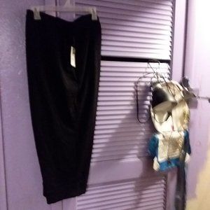 WOMENS SIZE 3X 24W-26W Black CAPRI Jogger